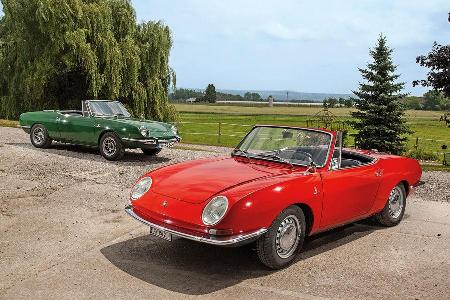 Fiat 850 Spider, Seitenansicht, Modellvaiante