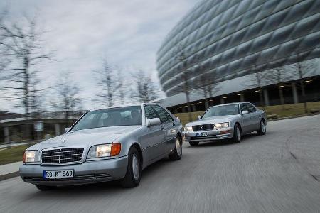 Lexus LS 400, Mercedes-Benz 400 SEL, Frontansicht