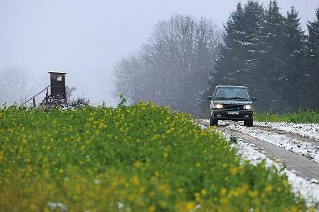 Range Rover 4.6 HSE, Frontansicht, Forst