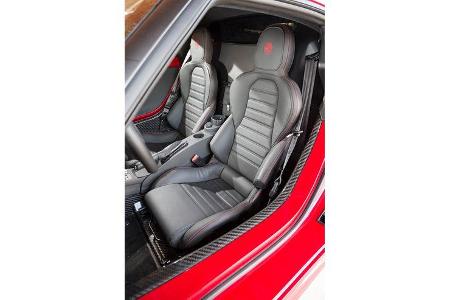 Alfa Romeo 4C, Fahrersitz