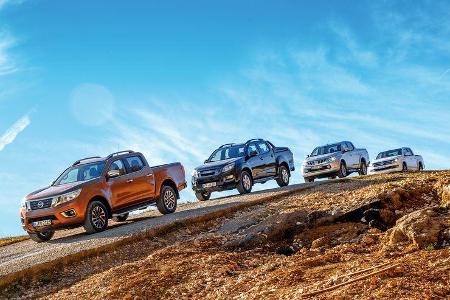 Isuzu D-Max, Mitsubishi L200, Nissan Navara, VW Amarok