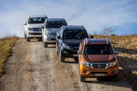 Isuzu D-Max, Mitsubishi L200, Nissan Navara, VW Amarok