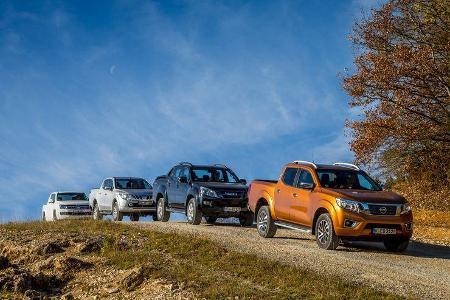 Isuzu D-Max, Mitsubishi L200, Nissan Navara, VW Amarok