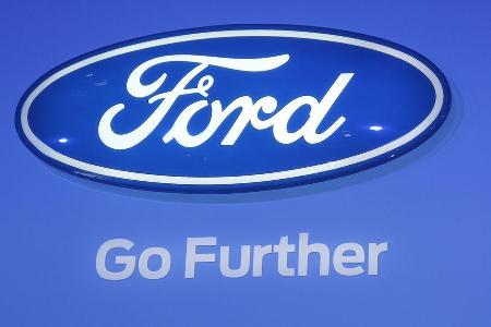 Ford Logo, Messe, Autosalon Paris 2012