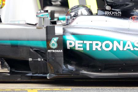 Mercedes W07 Bargeboard - Barcelona F1-Test 2016