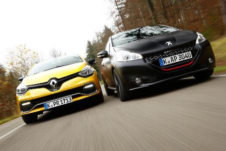 Peugeot 208 GTi 30th, Renault Clio R.S., Frontansicht