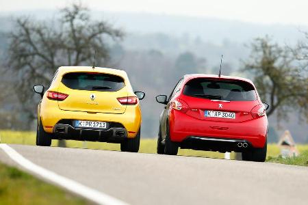 Peugeot 208 GTi 30th, Renault Clio R.S., Heckansicht