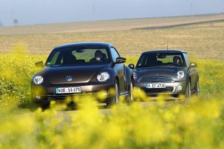 Mini One, VW Beetle 1.2 TSI