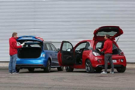 Audi A1 Sportback 1.4 TFSI, Opel Adam S, Heckklapppe