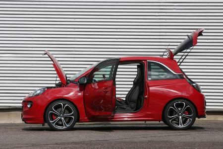 Opel Adam S, Seitenansicht, Türen offen