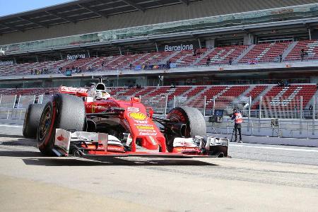 Sebastian Vettel - Ferrari - Formel 1-Test - Barcelona - 4. Mrz 2016