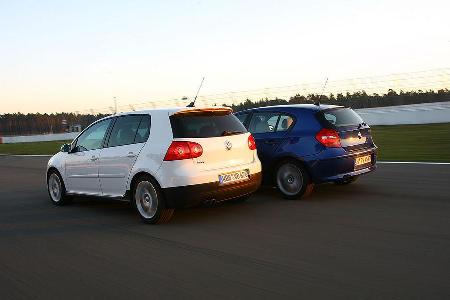 Bei Längs- und Querdynamik gehören 123d und Golf GTI zur Spitze in der Kompaktklasse.