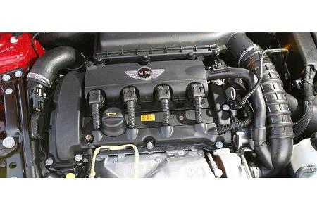 Der 1,6-Liter-Motor mobilisiert im Mini 175 PS und 240 Newtonmeter.