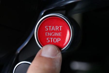 Audi R8 V10 Plus, Startknopf