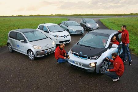 BMW i3, Ford Focus Electric, Nissan Leaf, Renault Zoe, VW E-Up