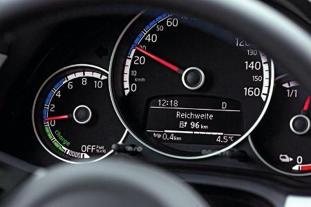 VW E-Up, Anzeige, Monitor