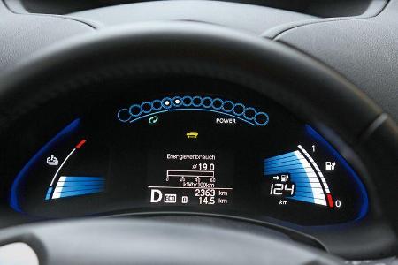 Nissan Leaf, Anzeige, Monitor