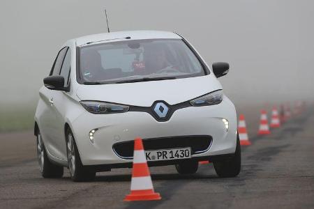 Renault Zoe, Frontansicht, Slalom