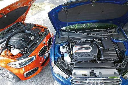 Audi S3, BMW M135i, Motoren