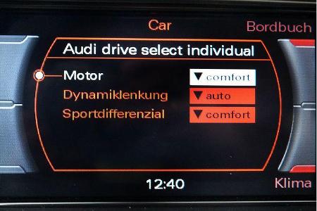 Das MMI-Panel ist Audi-typisch und lässt zahlreiche Konfigurationsmöglichkeiten zu.
