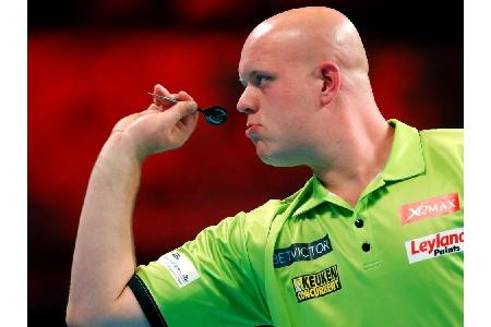 Van Gerwen wirft zwei Neun-Darter in einem Match
