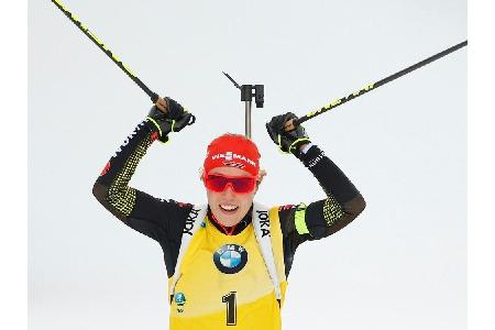 Biathlon: Dahlmeier gewinnt auch Verfolgung in Pyeongchang