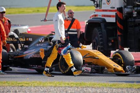 Auch Joylon Palmer musste seinen Wagen nach einem technischen Defekt vorzeitig abstellen.