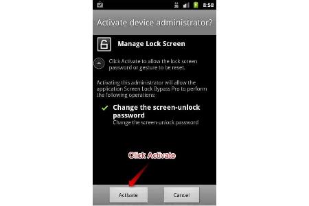Einfache Umgehung der Sperrung eines Android-Handys per App.