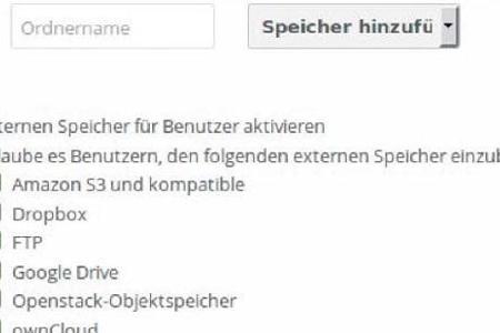 Externer Speicher: Der Administrator trifft die Entscheidung, welche Arten von externen Speichern die User einbinden dürfen....