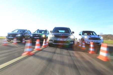 Dacia Duster, Mini Countryman, Skoda Yeti, Suzuki SX4 S-Cross