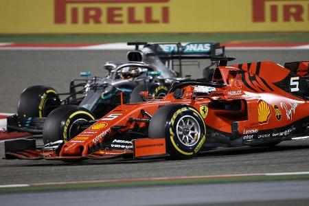 Sebastian Vettel - Lewis Hamilton - Formel 1 - GP Bahrain - 31. März 2019