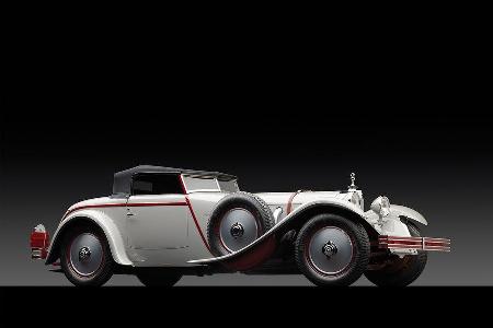 1928er Mercedes-Benz 680S Torpedo Roadster mit einer Karosserie von Saoutchik