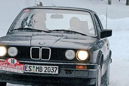 Nicht spektakulär, aber mit einer erstaunlich guten Traktion: 1986er BMW 318i.