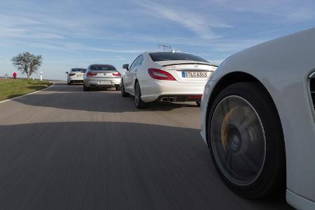 Audi RS7, BMW M6 Gran Coupé, Mercedes CLS 63 AMG S, Porsche Panamera