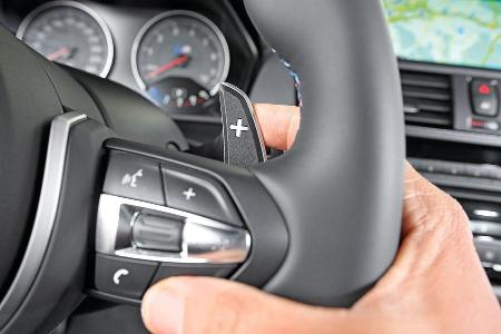 BMW M2 Coup, Lenkradschalter