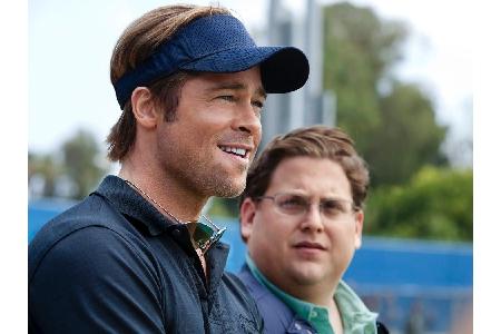 Brad Pitt (l.) und Jonah Hill wagten sich 2011 in 