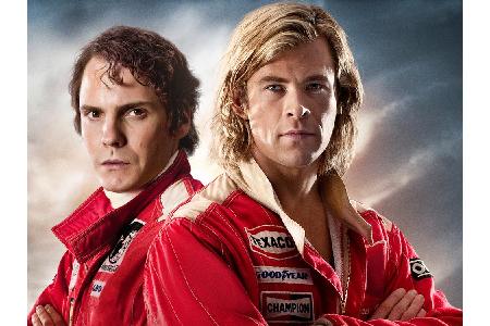 Hunt wurde von Chris Hemsworth (r.), Lauda von Daniel Brühl verkörpert, der sich extra einen österreichischen Akzent antrain...