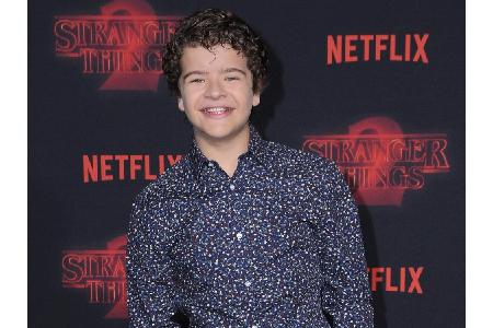 Gaten Matarazzo (15) begann seine Karriere am Broadway, international bekannt wurde er wie Brown und Wolfhard durch die Seri...