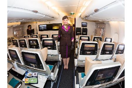 Etihad Airways büßt im Vergleich zu 2016 zwei Plätze ein und muss sich dieses Jahr mit Rang 8 begnügen. Bekommt die Airline ...