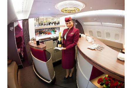 Platz 1 geht an Qatar Airways! Im vergangenen Jahr war die nationale Airline Katars noch von Emirates vom Spitzenrang verdrä...