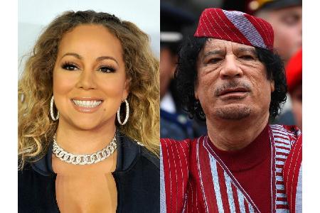 Während seiner Amtszeit gingen etliche Würdenträger bei ihm ein und aus. Auch Mariah Carey (47) war Gast bei Muammar al-Gadd...