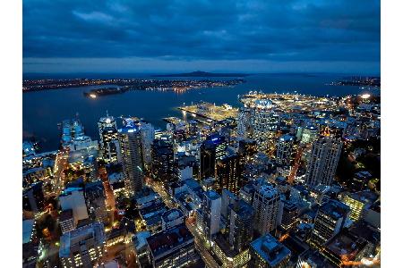 Für die nächsten drei Ränge geht es auf die Südhalbkugel unseres Planeten. Auckland, die größte Stadt Neuseelands, schnappt ...