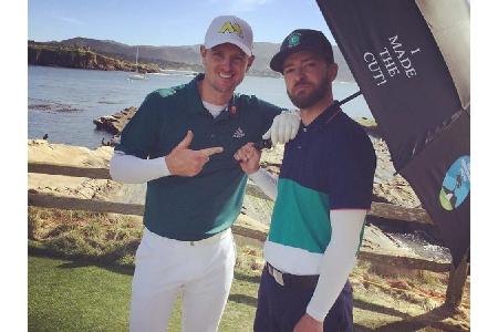 Justin Timberlake (36) ging lieber mit seinem Kumpel, dem englischen Golf-Profi Justin Rose (37) golfen. 