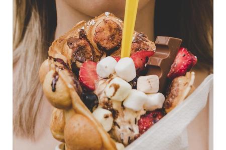 Egg Waffles stammen aus Hongkong und sind DER Schrei in Eisdielen rund um den Globus. Die fluffigen Waffeln werden mit Eis g...