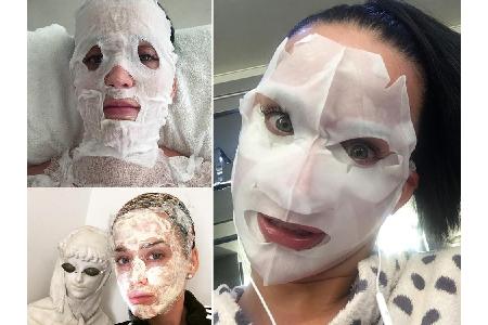 Immer mehr Stars geben auf Instagram intime Einblicke in ihre Beauty-Routine und erschrecken zum Teil mit skurrilen Selfies ...
