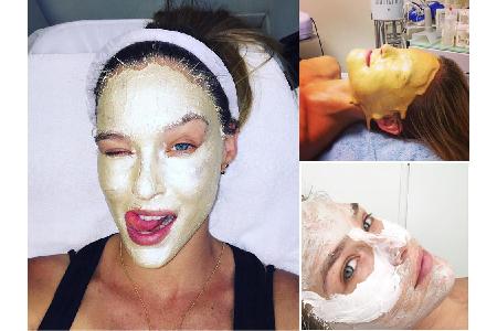 Mit Gesischtsmasken kennt sich Model Bar Refaeli (32) nur allzu gut aus. Die israelische Schönheit greift dabei besonders ge...