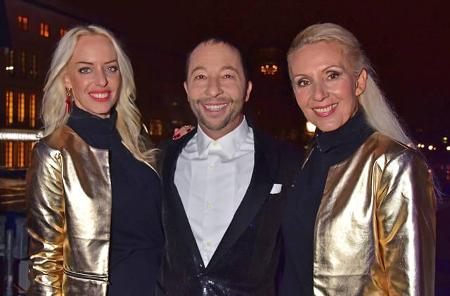 ...Eurodance-Star DJ Bobo brachte seine Frau mit. Mit Nancy (rechts) ist er seit 2001 verheiratet. Ebenfalls...