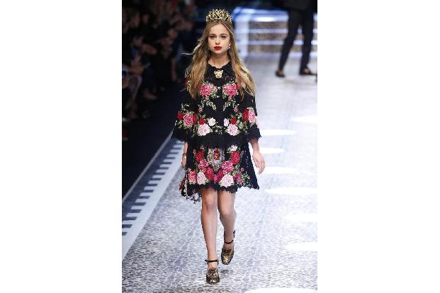 Bei der Fashionshow des italienischen Modelabels Dolce & Gabbana ruhten alle Blicke auf ihr: Denn immerhin schritt da ein ec...