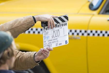 ...'Melrose' vor der Kamera, eine Mini-Serie von Showtime und Sky Atlantic, die auf den 'Patrick Melrose'-Romanen des britis...