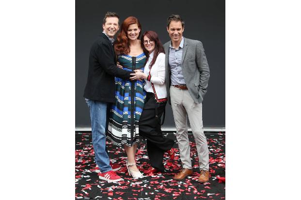 Da sind sie wieder alle vereint: Sean Hayes, Debra Messing, Megan Mullally und Eric McCormack. Im Januar wurde vom Sender NB...